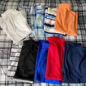 Boys bundle polo shirts size 10 12 Large